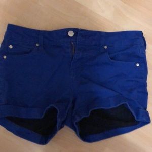 Cobalt blue shorts
